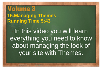 WordPress Volume 03 plr4wp Vol 3 Video 15 Managing Themes