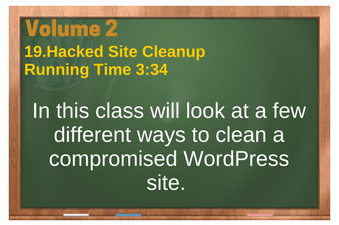 plr for wordpress Vol 2 Video 19 Hacked Site Cleanup