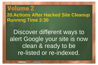 plr for wordpress Vol 2 Video 20 What To Do After Hacked Site Cleanup