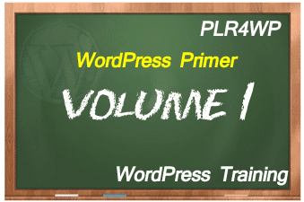 plr4wp Volume 1 WordPress Primer