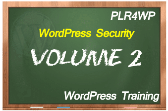 plr4wp Volume 2 WordPress Security