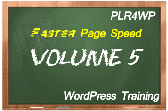 plr4wp Volume 5 WordPress Page Speed