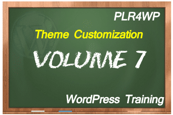 plr4wp Volume 7 WordPress Theme Customization