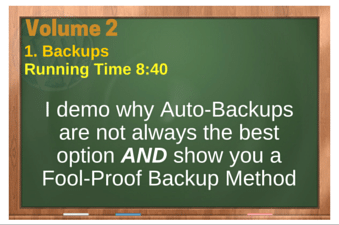 plr4wp Vol 2 Video 1 Backups