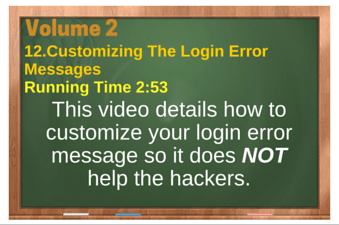 plr4wp Vol 2 Video 12 Customizing The Login Error Messages