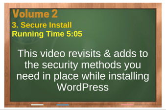 plr4wp Vol 2 Video 3 Secure Install