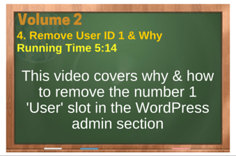 plr4wp Vol 2 Video 4 Remove User ID 1 & Why