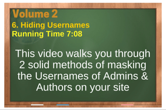 plr4wp Vol 2 Video 6 Hiding Usernames