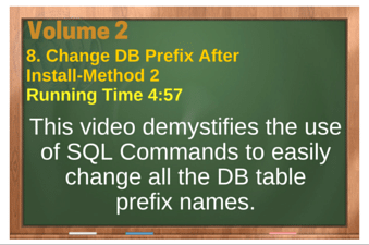 plr4wp Vol 2 Video 8 Change DB Prefix After Install-Method 2