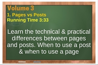 WordPress Volume 03 plr4wp Vol 3 Video 1 Pages vs Posts