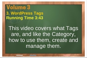 WordPress Volume 03 plr4wp Vol 3 Video 3 Tags