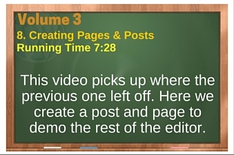 WordPress Volume 03 plr4wp Vol 3 Video 8 Creating Pages & Posts