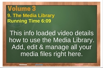 WordPress Volume 03 plr4wp Vol 3 Video 9 The Media Library