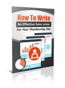 PLR4WP Volume 3 Bonus How To Write An Effective Sales Letter For Your Membership Sites