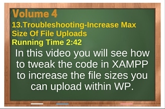 plr4wp Vol 4 Video 13 Troubleshooting-Increase Max Size Of File Uploads