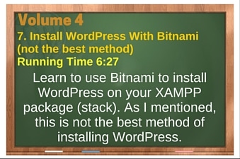 plr4wp Vol 4 Video 7 Install WordPress With Bitnami (not the best method)