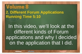 PLR 4 WordPress Vol 8 Video 2 Different Forum Applications