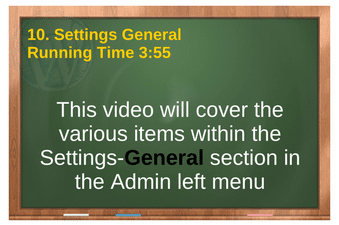 plr4wp Volume 1 Video 10 Settings General