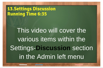plr4wp Volume 1 Video 13 Settings Discussion