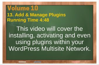 PLR 4 WordPress Vol 10 Video 13 Add & Manage Plugins