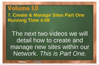 PLR 4 WordPress Vol 10 Video 7 Create & Manage Sites Part One