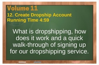 PLR 4 WordPress Vol 11 Video 12 WooCommerce Create Dropship Account