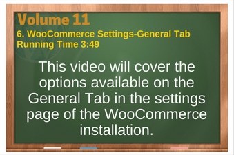 PLR 4 WordPress Vol 11 Video 6 WooCommerce Settings-General Tab