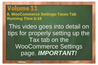 PLR 4 WordPress Vol 11 Video 8 WooCommerce Settings-Taxes Tab