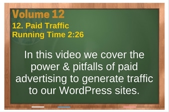 PLR 4 WordPress Vol 12 Video 12 Paid Traffic
