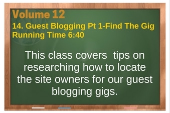 PLR 4 WordPress Vol 12 Video 14 Guest Blogging Part 1 Find The Gig