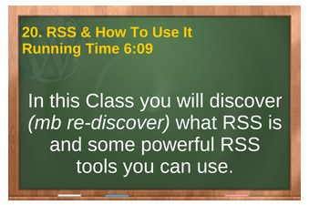 plr4wp Vol 1 video 20 RSS & How To Use It
