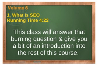 plr4wp Vol 6 Video 1 What Is SEO