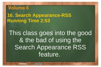 PLR 4 WordPress Vol 6 Video 16 Search Appearance-RSS