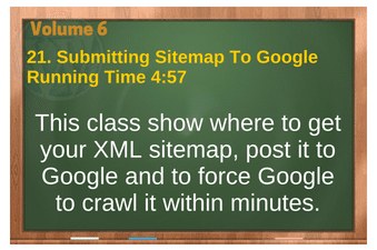 PLR 4 WordPress Vol 6 Video 21 Submitting Sitemap To Google