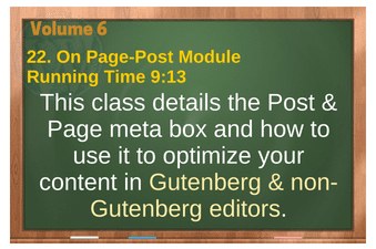 PLR 4 WordPress Vol 6 Video 22 On Page-Post Module