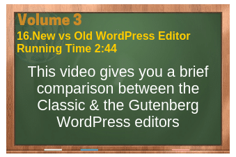 WordPress Volume 03 plr4wp Vol 3 video 16 WordPress Editor - New vs Old (Gutenberg vs Classic)
