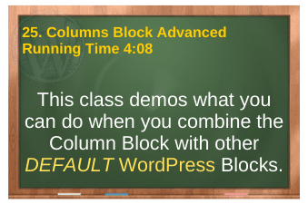 PLR4WP Volume 14 video 25. Columns Block Advanced