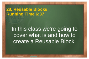 PLR4WP Volume 14 video 28. Reusable Blocks
