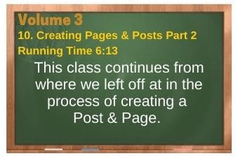 WordPress Volume 03 plr4wp Vol 3 Video 10 plr4wp Vol 3 Video 9 Creating Pages & Posts Part 2