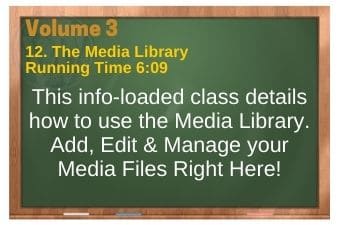WordPress Volume 03 plr4wp Vol 3 Video 12 The Media Library