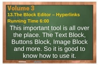WordPress Volume 03 plr4wp Vol 3 Video 13 The Block Editor – Hyperlinks