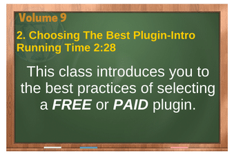 PLR 4 WordPress Vol 9 Video 2 Choosing The Best Plugin-Intro