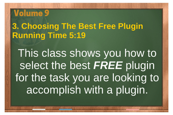 PLR 4 WordPress Vol 9 Video 3 Choosing The Best Free Plugin