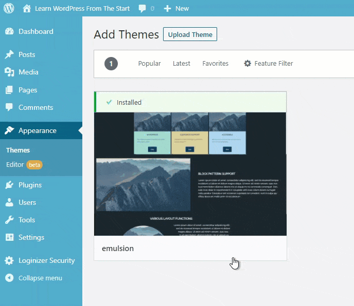 What's New In WordPress 5.9 Block Themes What's New In WordPress 5.9 Block Theme the Emulsion hybrid theme
