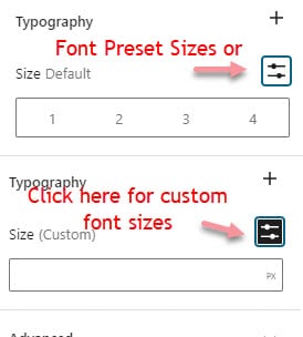 What's New In WordPress 5.9 Menus the menu typography settings