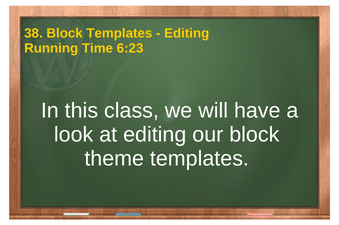 PLR4WP Volume 14 video 38. How to edit block-based templates