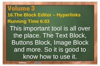 PLR4WP Volume 3 Block Editor Video 16 Hyperlinks