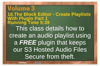 PLR4WP Volume 3 Block Editor Video 18 Creating a Play List With a Plugin Part 1