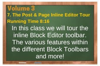 PLR4WP Volume 3 Block Editor Video 7 Inline Editor Tour