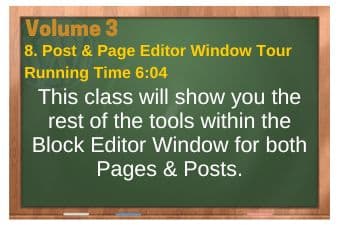 PLR4WP Volume 3 Block Editor Video 8 Editor Window Tour